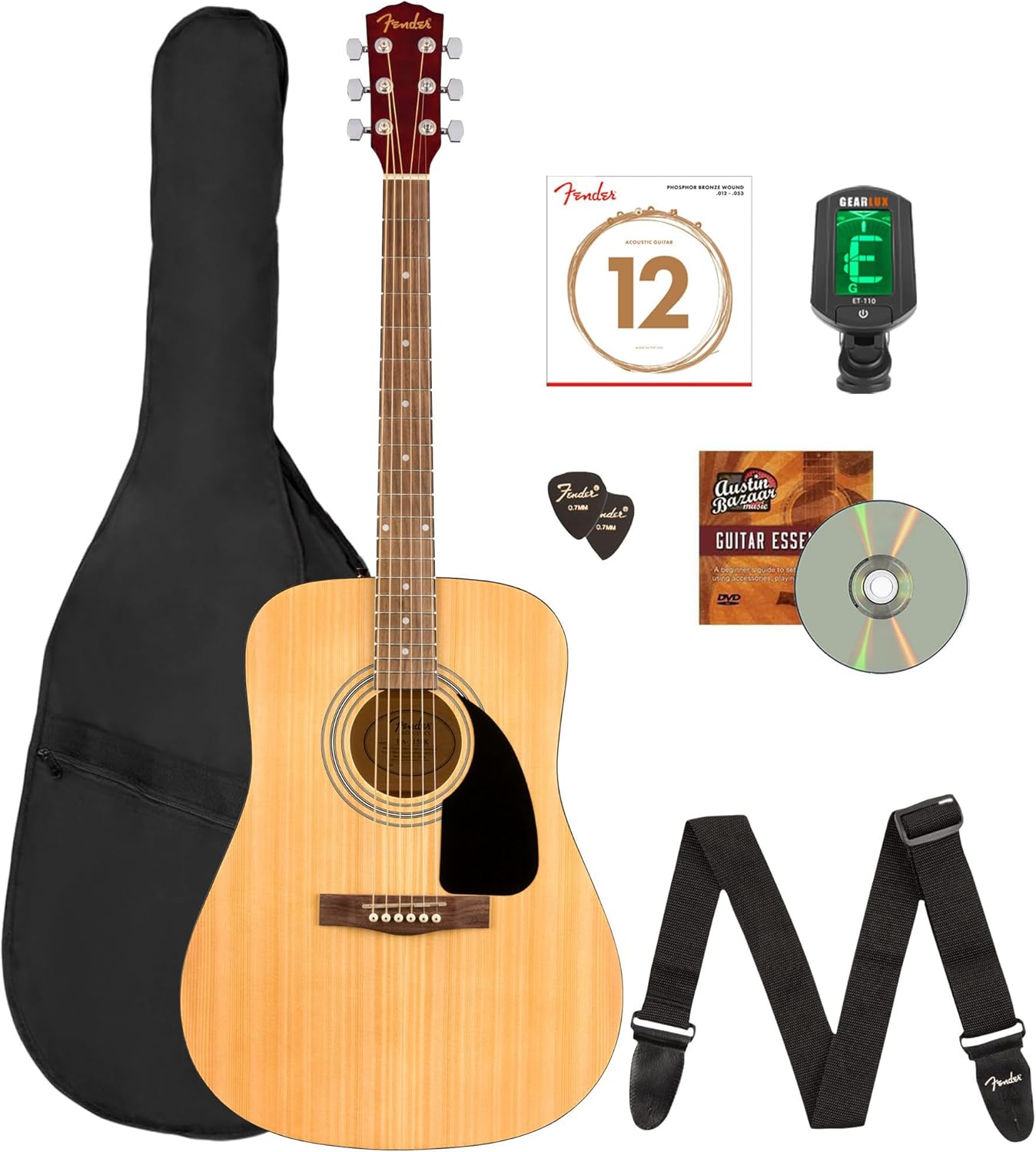 Fender FA-115 Acoustic Guitar Bundle