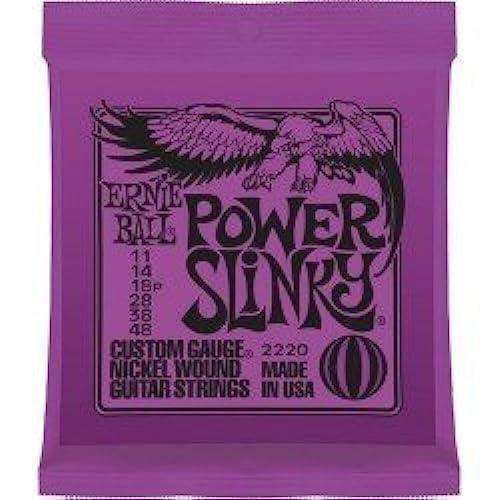 Ernie Ball Power Slinky Electric Guitar Strings, 11-48 Gauge