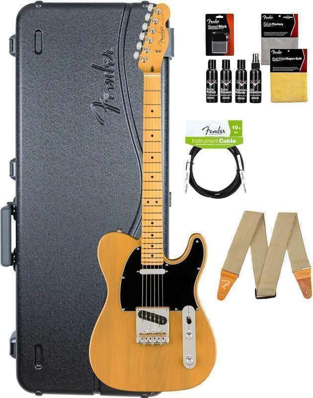 Fender American Professional II Telecaster - Butterscotch Blonde Bundle