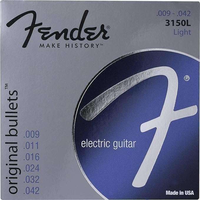 Fender Original Bullets Electric Guitar Strings, 9-42 Gauge