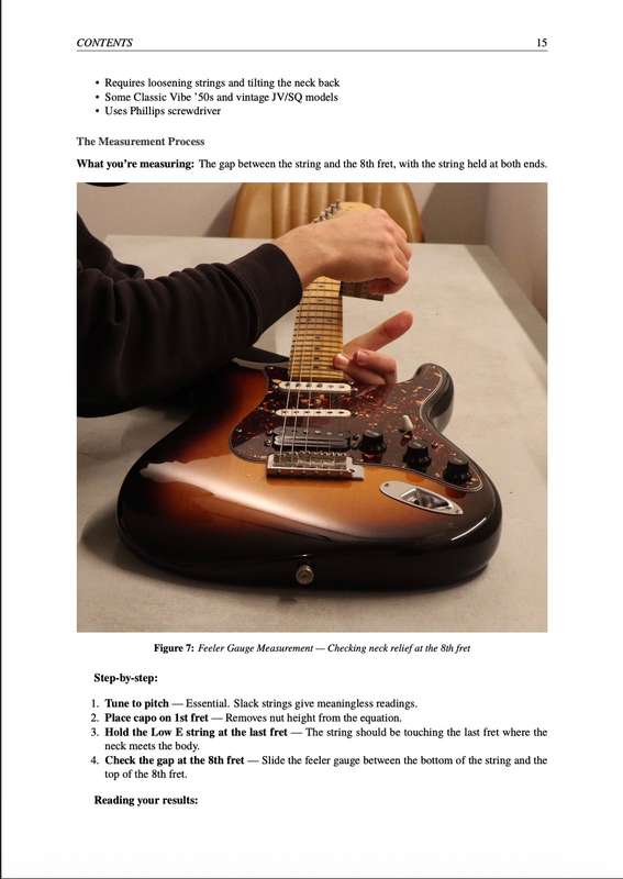 Squier Setup Guide - Series Comparison Specs