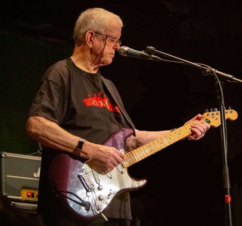 American Standard Stratocaster (metallic purple) owned by David Buik