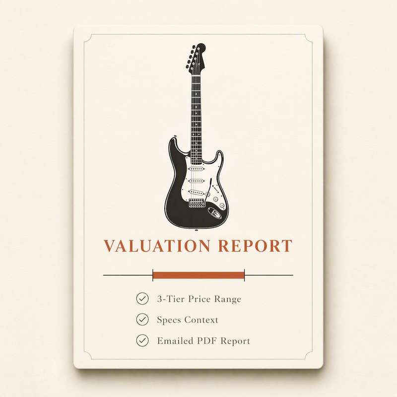 Secure checkout for the Guitar Valuation Report