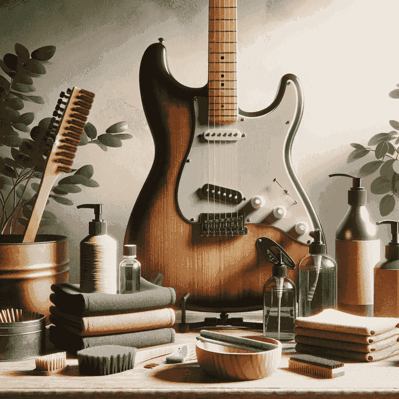 Fender Guitar in Eco-Friendly Setting