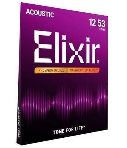 Elixir Nanoweb Phosphor Bronze Acoustic Guitar Strings