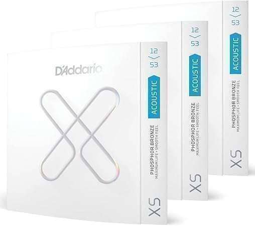 D'Addario XS Phosphor Bronze Coated Acoustic Guitar Strings