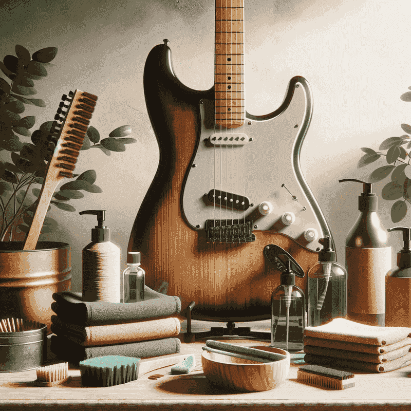 Fender Guitar in Eco-Friendly Setting