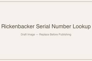 thumbnail for Rickenbacker Guitar Serial Number Lookup & Decoder: Complete Guide (2026)