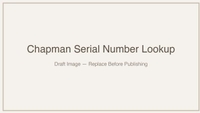 featured image thumbnail for post Chapman Guitar Serial Number Lookup & Decoder: Complete Guide (2026)