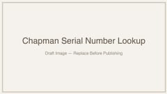 featured image thumbnail for post Chapman Guitar Serial Number Lookup & Decoder: Complete Guide (2026)